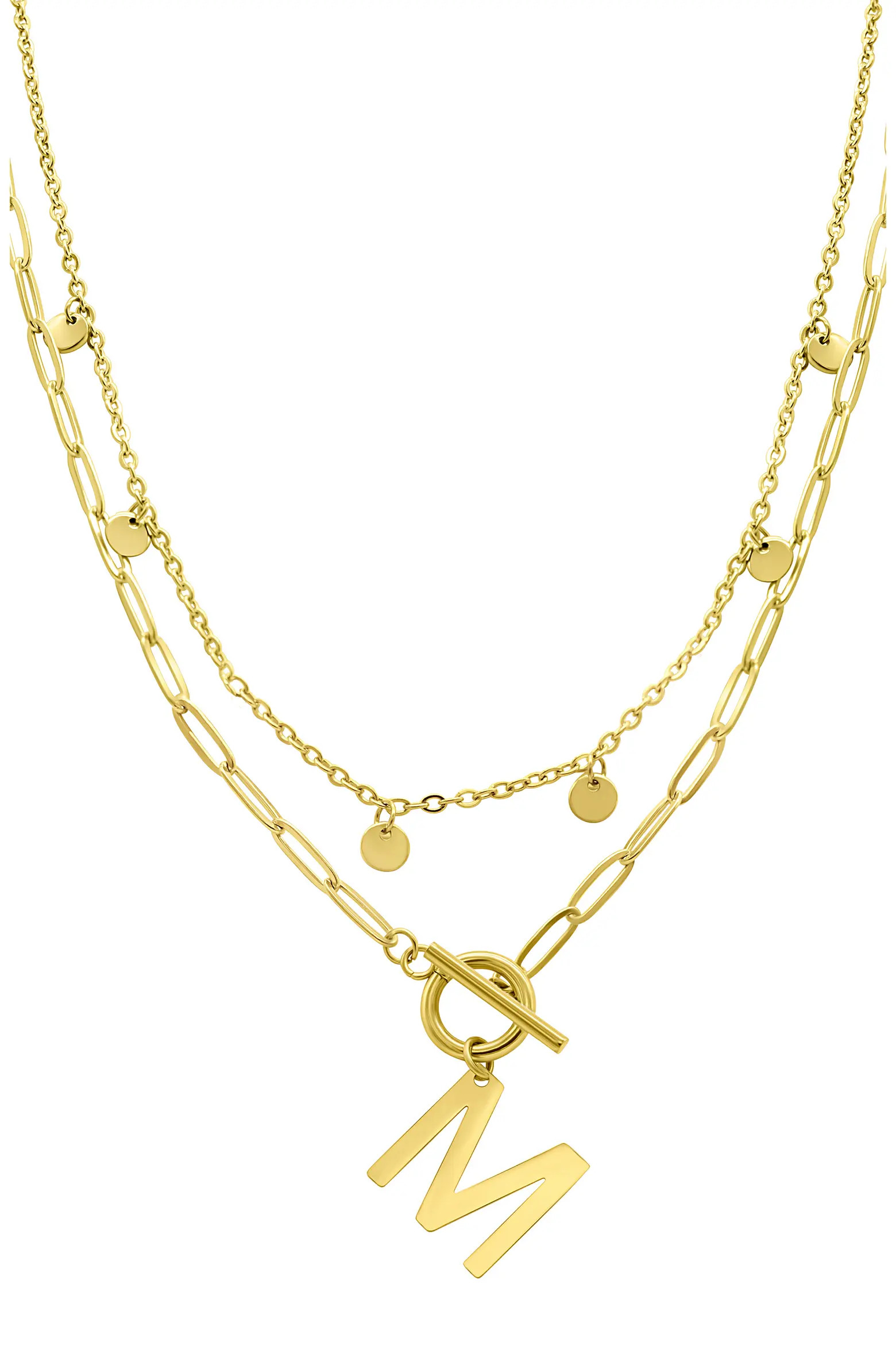 Initial Pendant Layered Chain Necklace (Women) | Nordstromrack | Nordstrom Rack