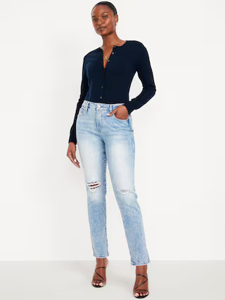 Curvy High-Waisted Vintage Slim Jeans | Old Navy (US)