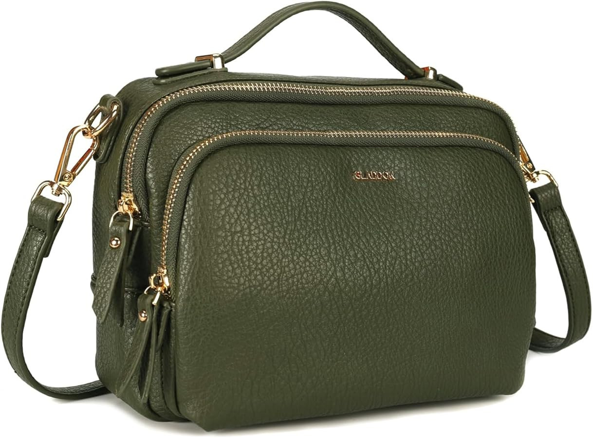 GLITZALL Multi Pockets Crossbody Bags for Women Small Top Handle Purse Satchel and Medium Pocketb... | Amazon (CA)