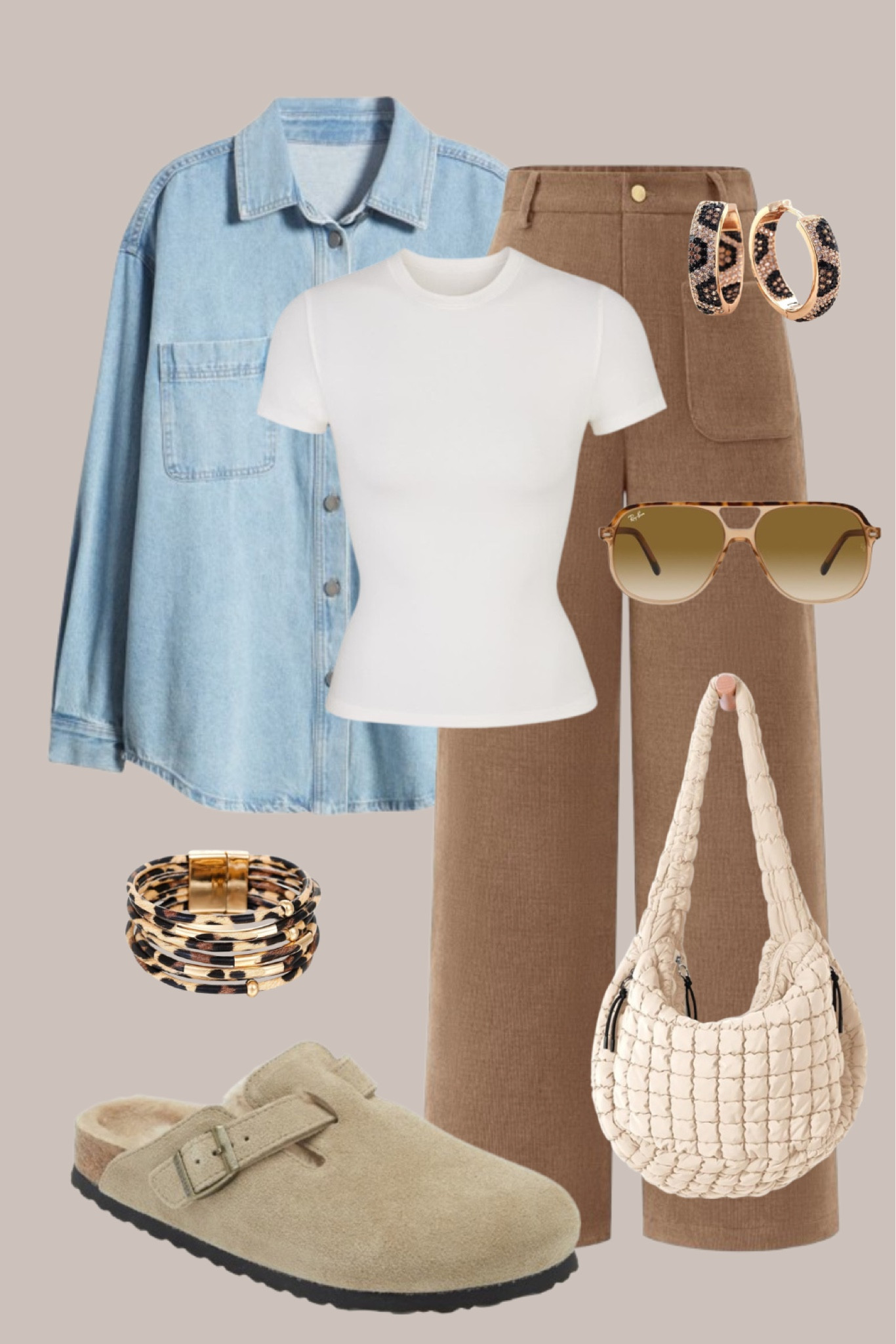 Casual Fall Outfit Idea, Birkenstock Outfit Idea, corduroy pants, chambray top

#LTKFindsUnder100 #LTKStyleTip #LTKFindsUnder50