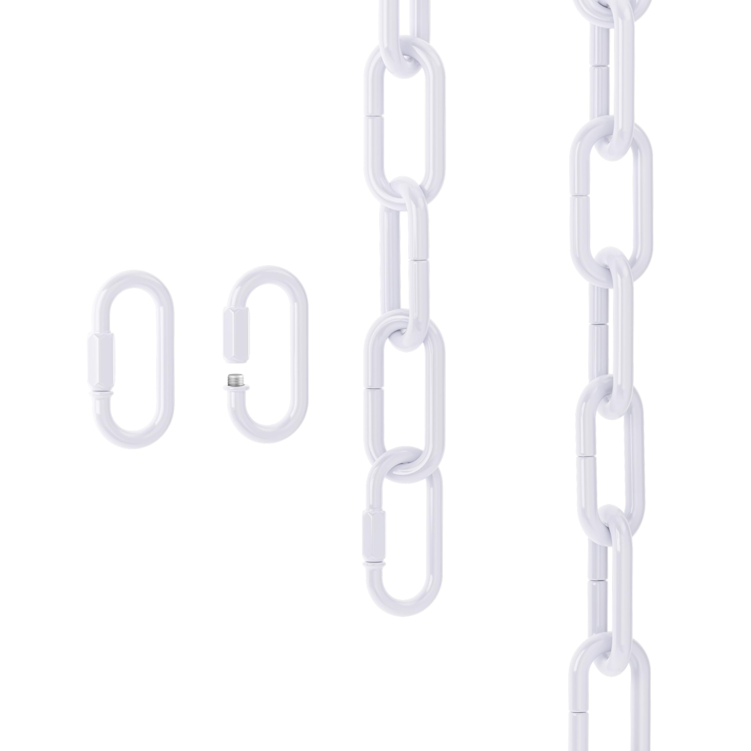 6 Feet Industrial White Light Fixture Chain, Adjustable Metal Pendant Chandelier Chain Extension ... | Amazon (US)