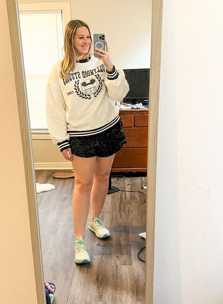 4.14.24 ootd - vintage Hollywood studios crewneck (size large from happily ever threads), target all in motion 3” crinkle shorts (size large, linking current colors available) and altra trail sneakers (size 9 1/2) 

Travel ootd, ootd, midsize, midsize outfit, size 10 outfit, casual outfit, vintage Disney finds, Disney parks Outfit, Disney bound,  under $50 outfit, affordable outfit, casual outfit, Hollywood studios outfit, minimal Disney style, #ltkdisney, Disney ears, Disney aesthetic, theme park outfit, Disney parks outfit ideas, comfy Disney outfit, small business finds 

#LTKtravel #LTKfindsunder50 #LTKmidsize