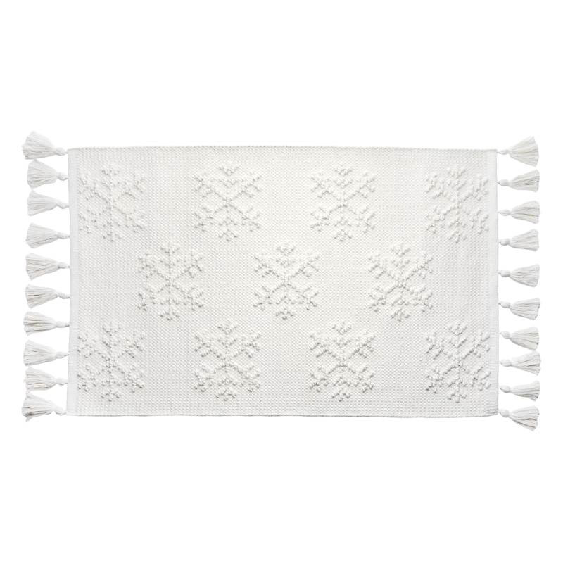 Snowflakes High-Low Accent Rug, 27x45 | At Home
