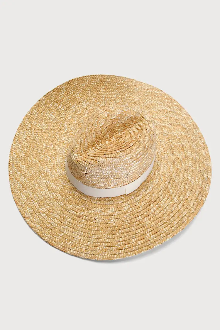 Sunning and Stunning Beige Woven Straw Sun Hat | Lulus (US)