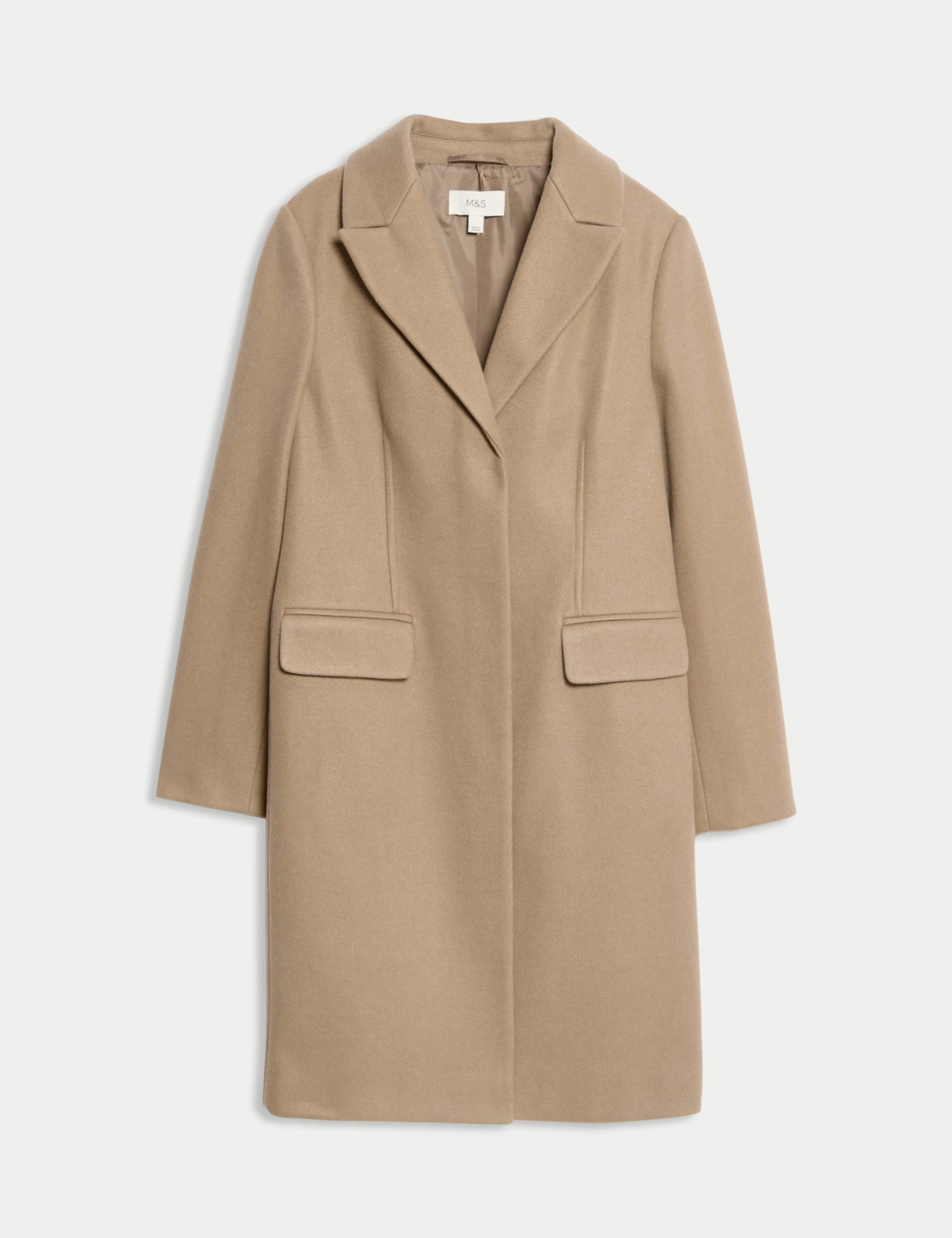 Darted Revere Collar Longline Coat | Marks & Spencer (UK)