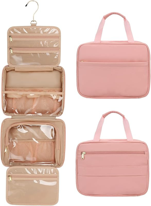 Travel Hanging Toiletry Bag Travel Kit Organizer Cosmetic Makeup Waterproof Wash Bag for Women Gi... | Amazon (US)