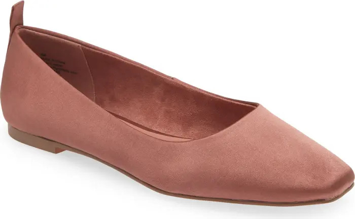 Lennox Square Toe Flat (Women) | Nordstrom