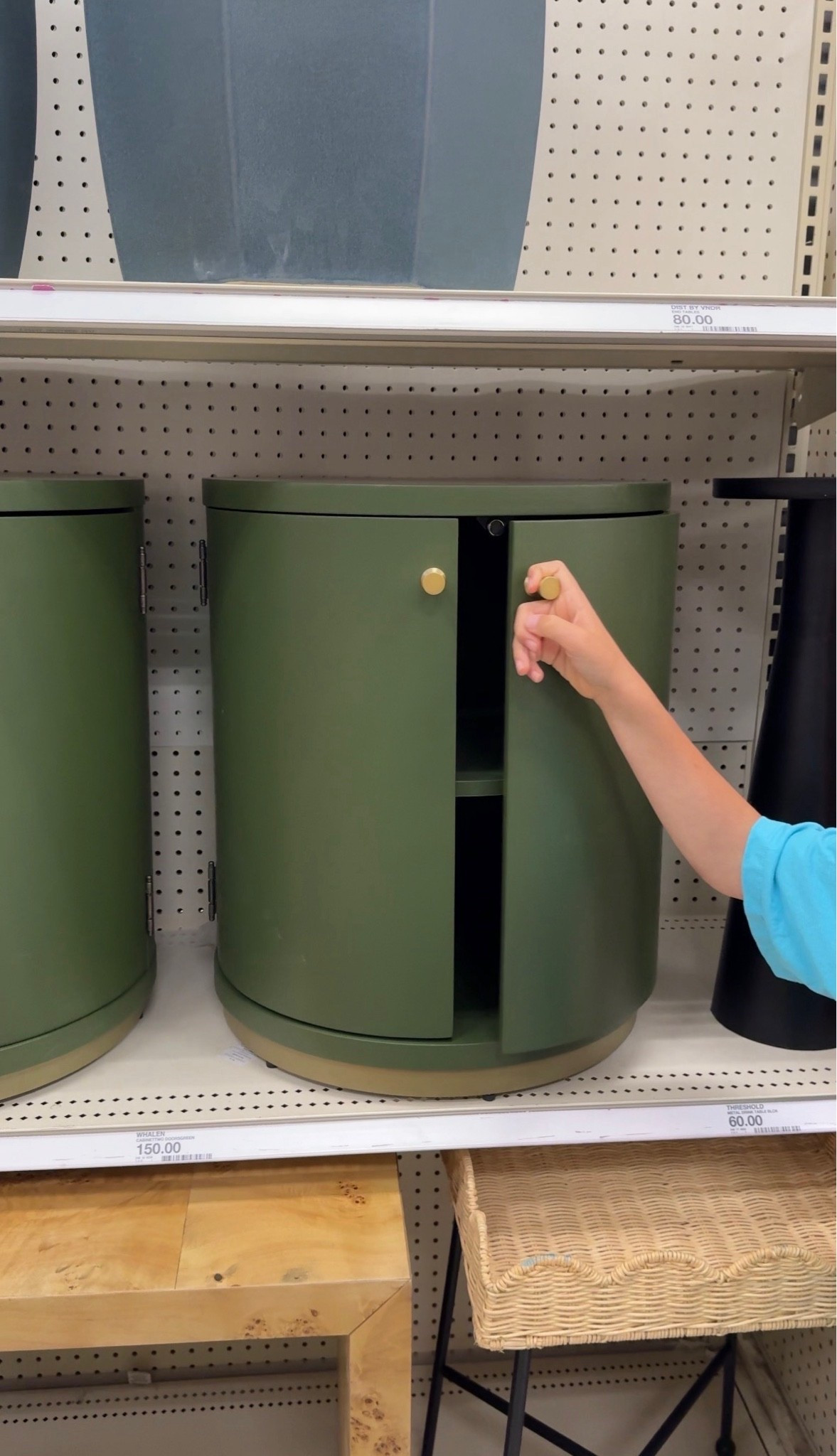 Just saw this adorable side table with great storage in store. I love the green color!

#LTKSeasonal #LTKHome