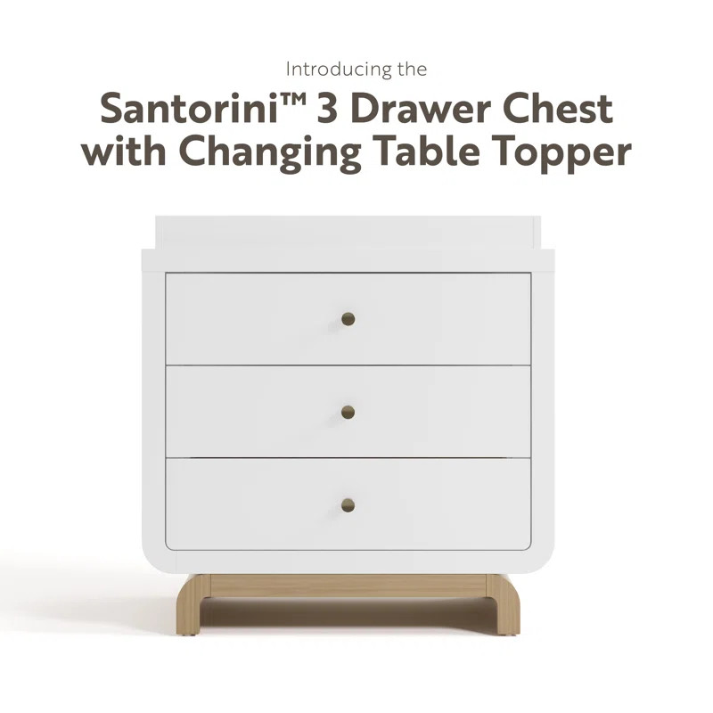 Storkcraft Santorini 3 Drawer Chest With Changing Topper | Wayfair | Wayfair North America