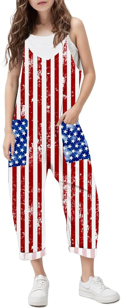 RAISEVERN Jumpsuits for Girls Casual Sleeveless Loose Spaghetti Strap Summer Rompers Long Pants w... | Amazon (US)