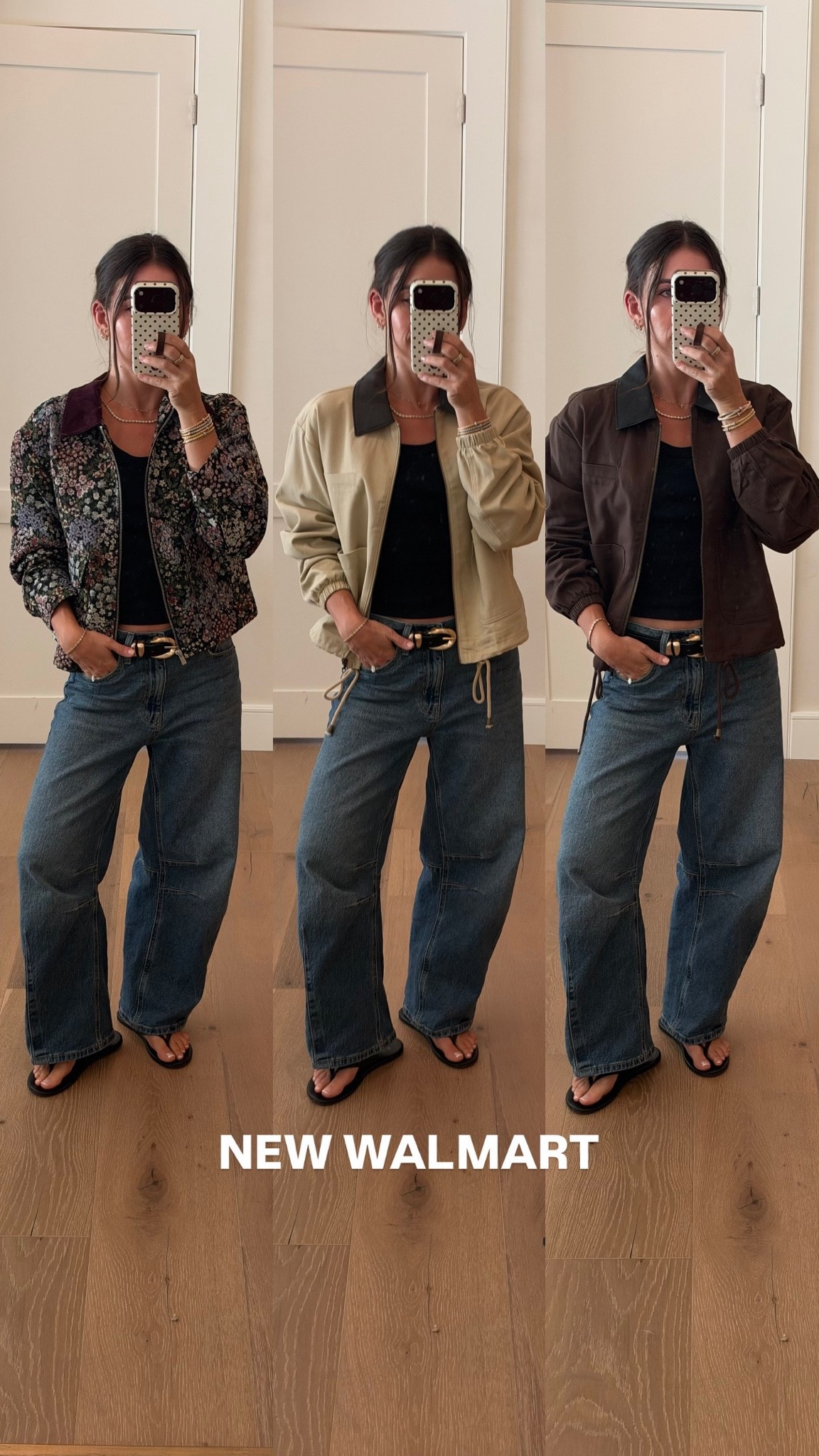 Comfy fall outfit ideas
Walmart barn jackets
Wearing size xs 
Barrel jeans size 0