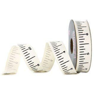 5/8" Natural & Black Twill Tape Measure Ribbon | Amazon (US)