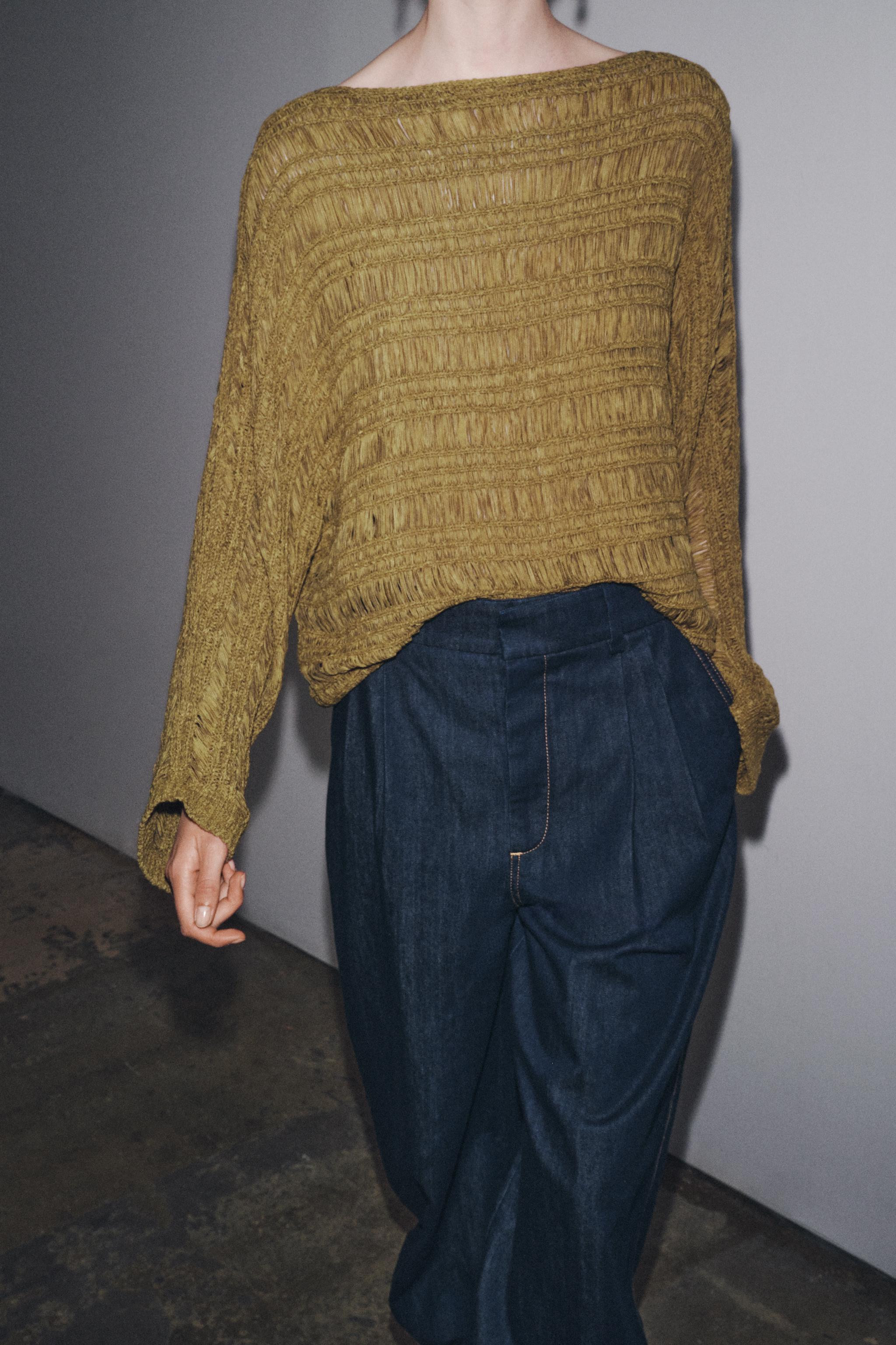 RIBBED KNIT SWEATER | Zara US