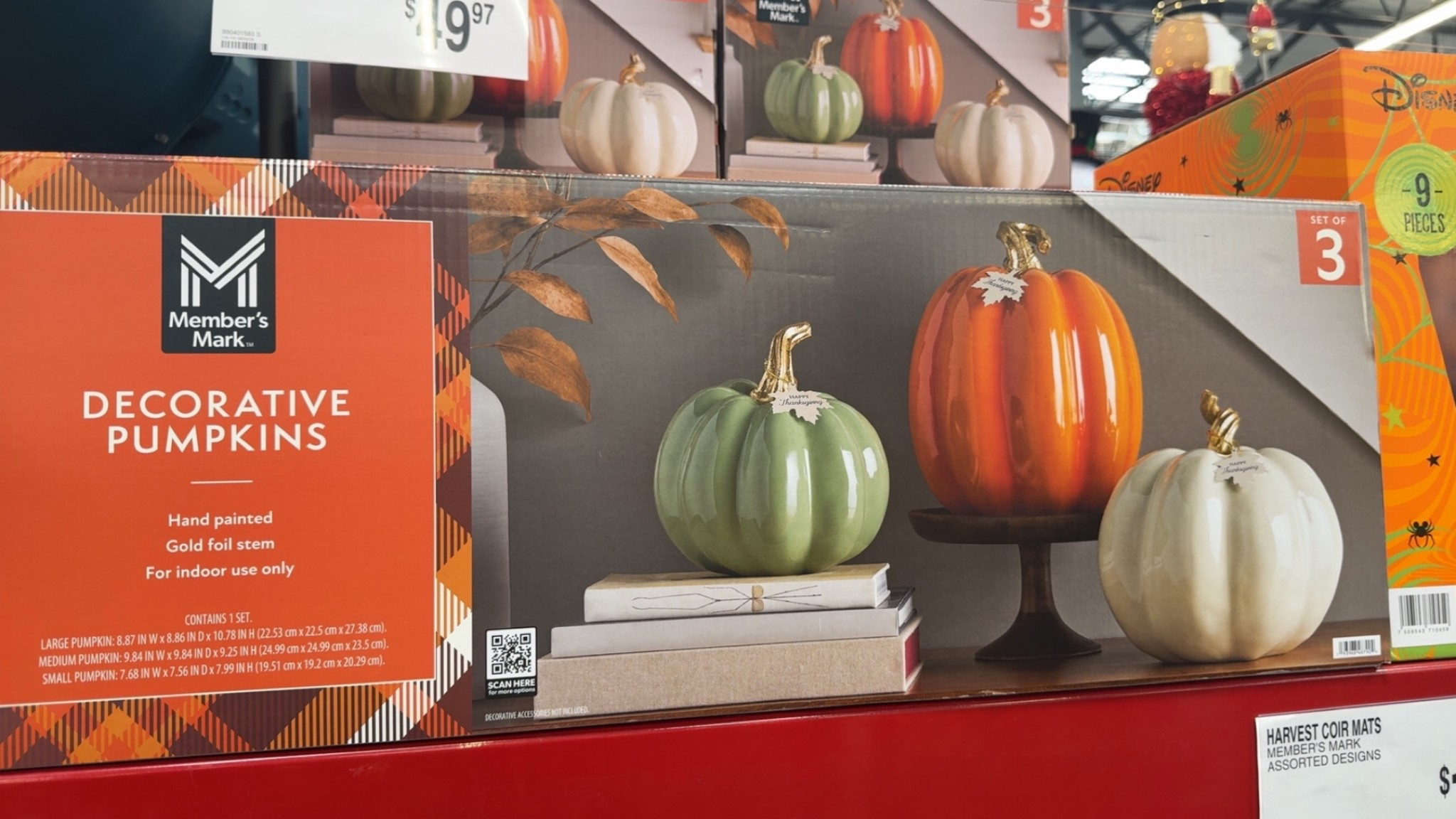 🍂 Fall vibes incoming!
These Member’s Mark Decorative Pumpkins are hand-painted with a gold foil stem — the perfect touch for cozy autumn decor. 🎃✨

🧡 Set of 3 includes green, orange, and cream tones that blend beautifully with neutral or festive themes.
🏠 Indoor use only — perfect for your mantle, entryway, or dining table centerpiece!

#FallDecor #HomeStyling #LTKHome #PumpkinDecor #FallFavorites #SamsClubFinds

#LTKHalloween #LTKHome #LTKSeasonal