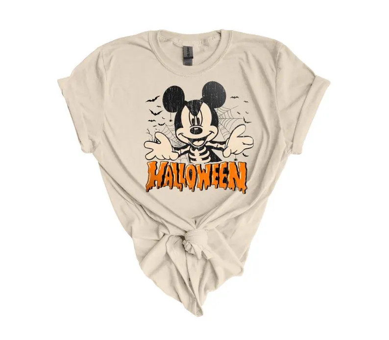 Halloween Mickey Crop Top, Mickey Not so Scary, Disney Crop Top, Disney Tank Top, Baby Tee Tshirt... | Etsy (US)