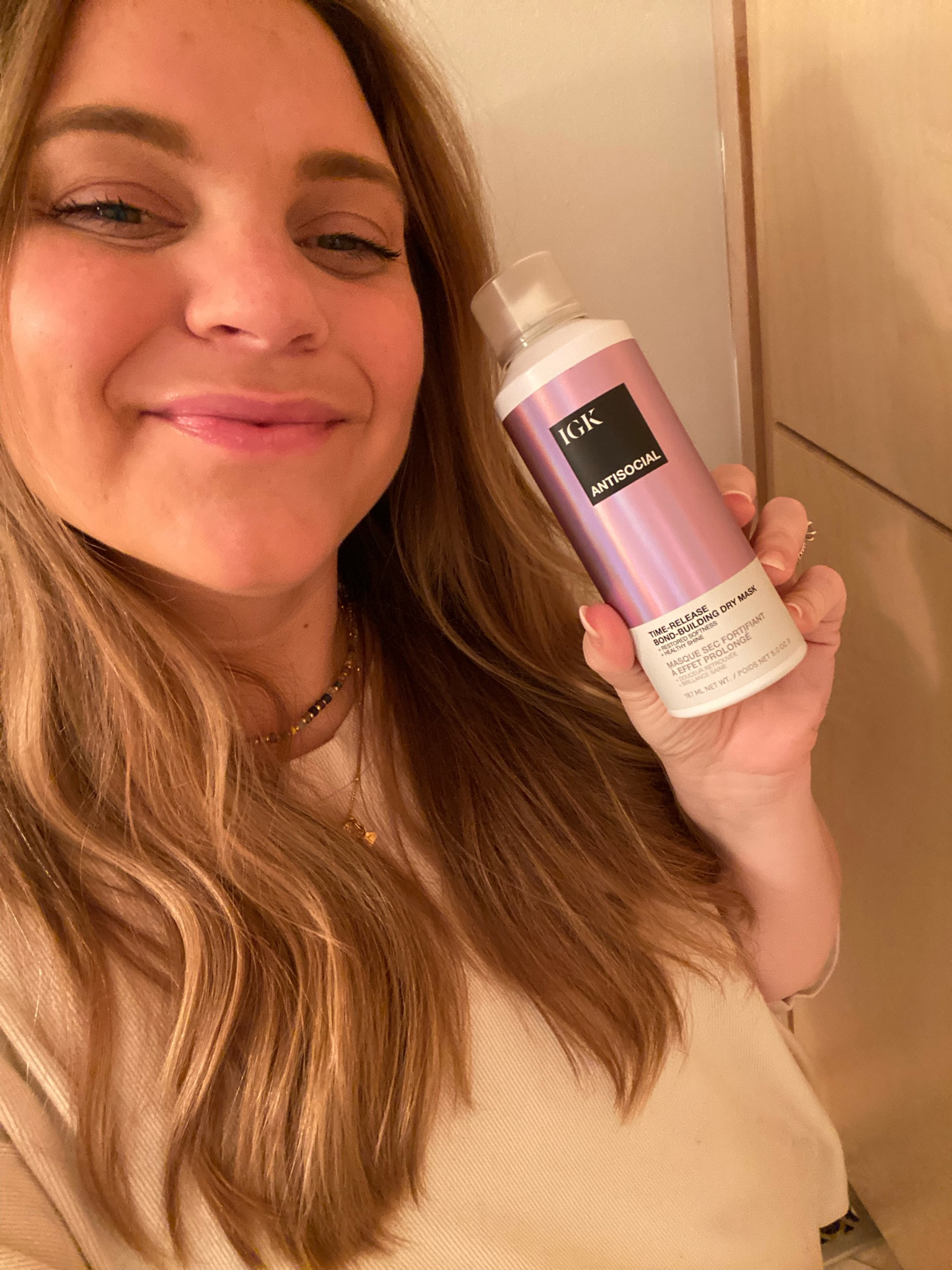 Some of my favorite products from @IGKhair this hair mask is incredible! It doesn’t need to be washed out and I can use it during the day or before I go to bed to refresh and repair my hair! And I always use my Good Behavior heat protectant before using any heat on my hair #ad #igkhair #hairhealth #hair 

#LTKFindsUnder50 #LTKBeauty