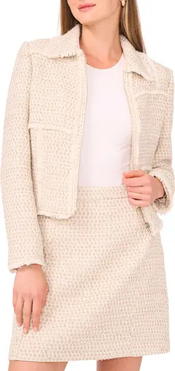 Fringe Detail Tweed Jacket | Nordstrom Rack