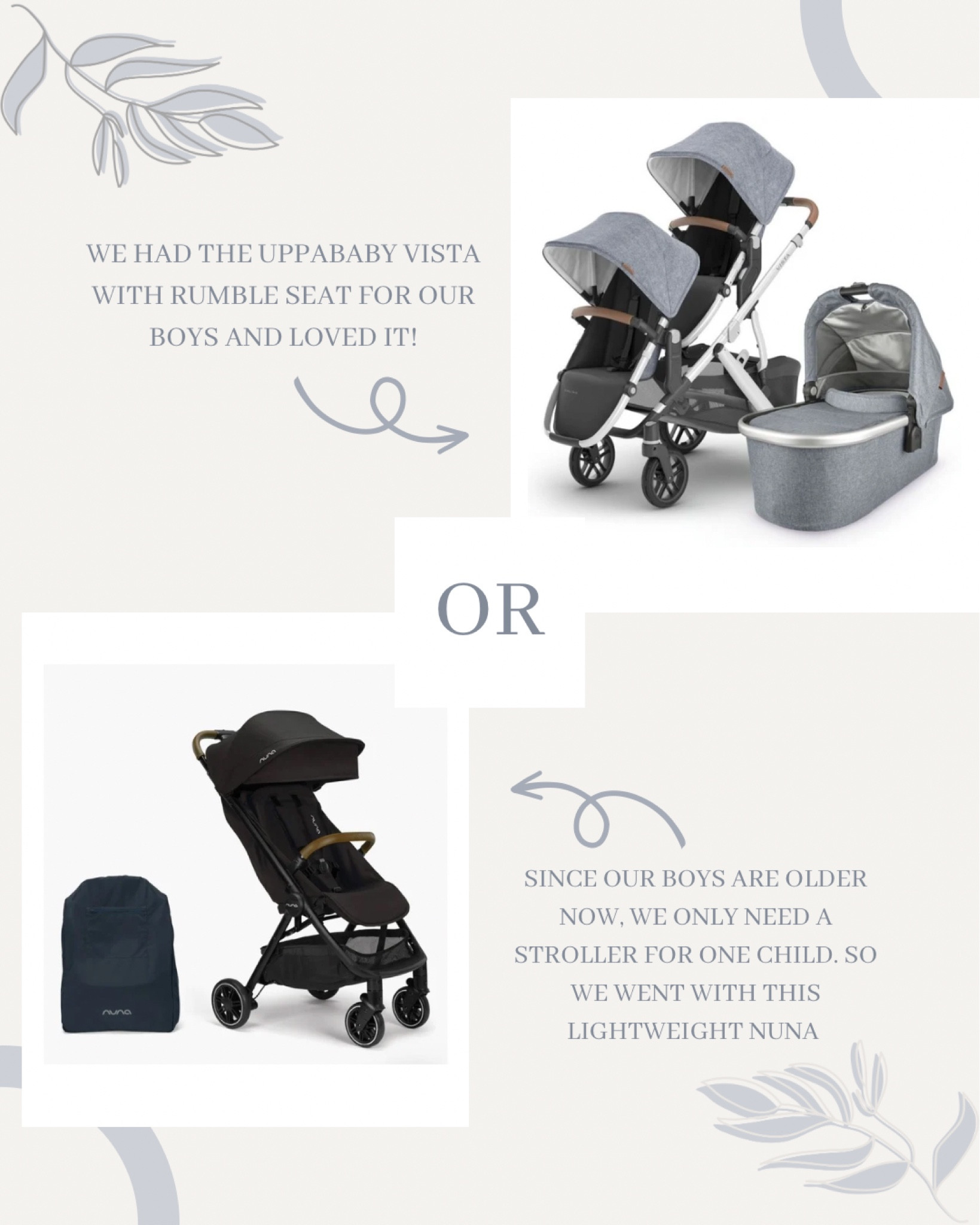 Two great strollers! Since our boys are older now and don’t need a stroller, we opted for a light weight travel stroller for baby girl 

#LTKbaby #LTKbump #LTKfamily