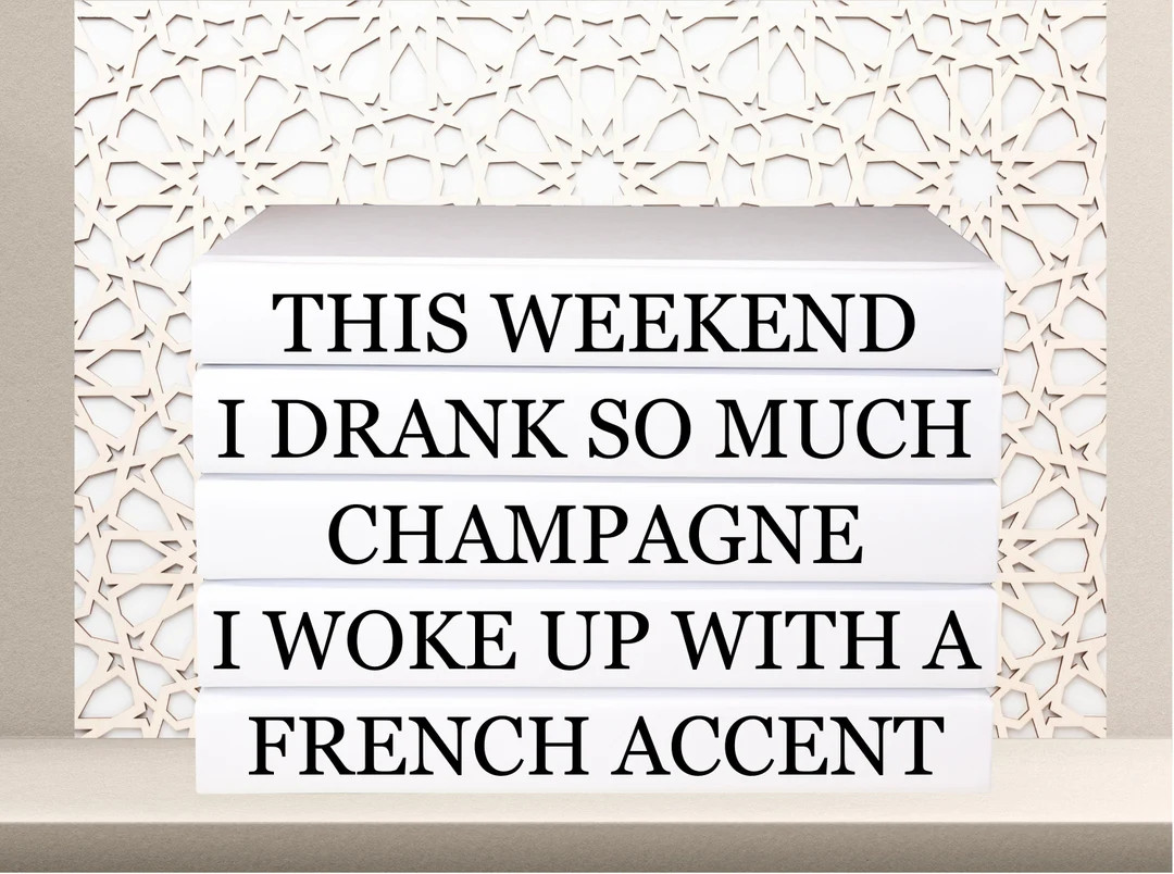 Home Decor Quote Books Drank so Much BLANK Page Coffee - Etsy | Etsy (US)