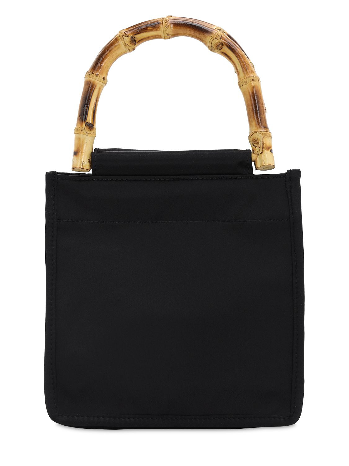 Black Bamboo Silk Top Handle Bag | Luisaviaroma