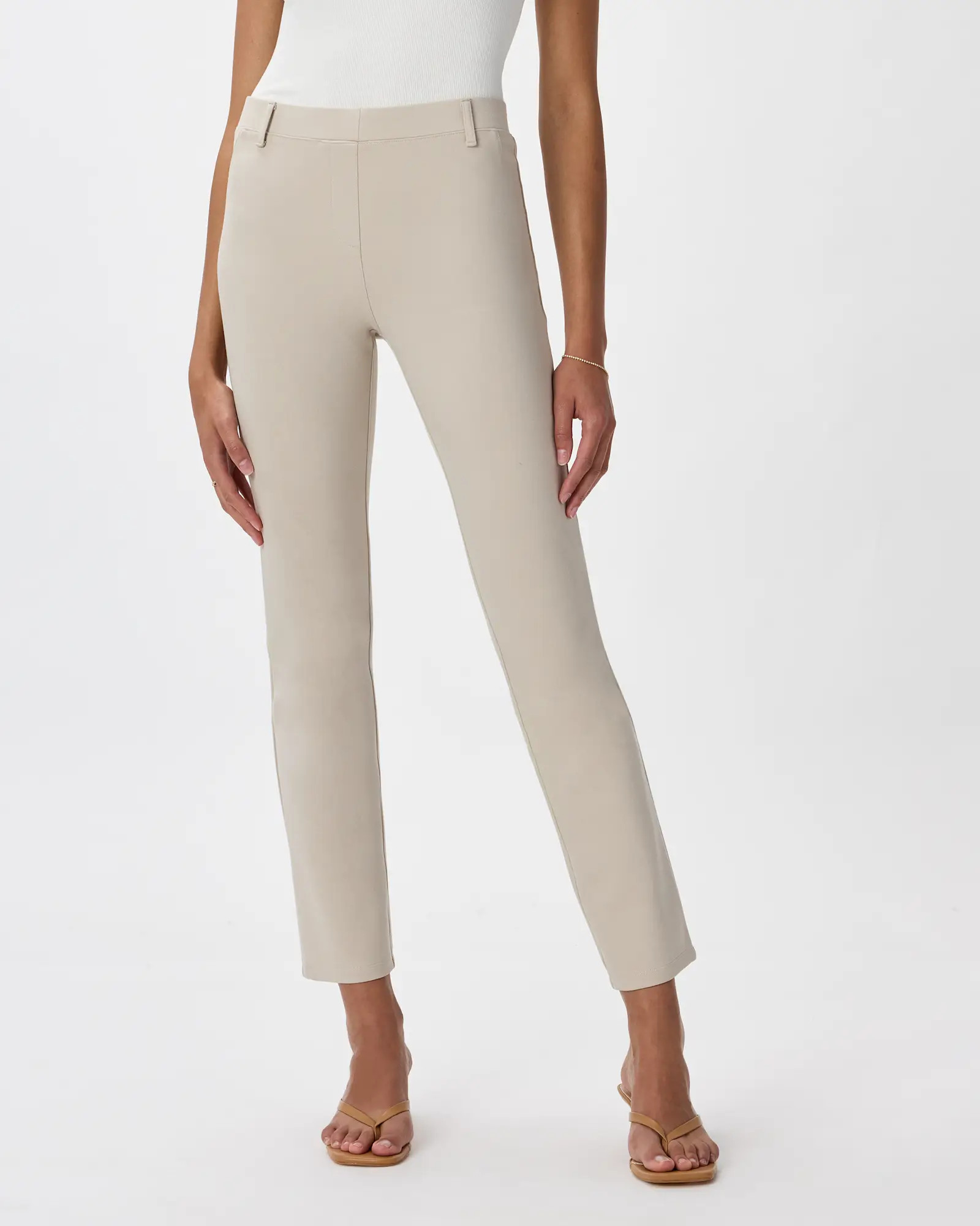 Ultra-Stretch Ponte Straight Leg Pants in Black | Quince