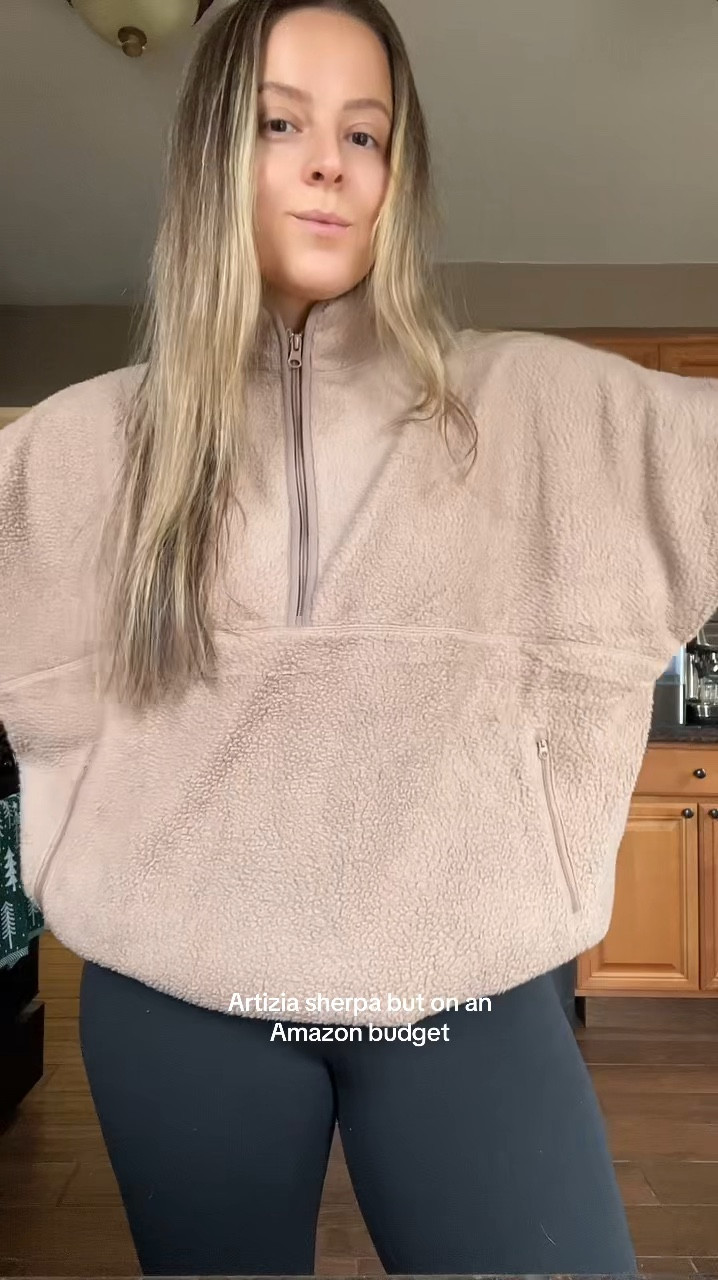 Artizia sherpa dupe is under $40 on Amazon! Wearing a large. 

#LTKFindsUnder50 #LTKMidsize #LTKFindsUnder100
