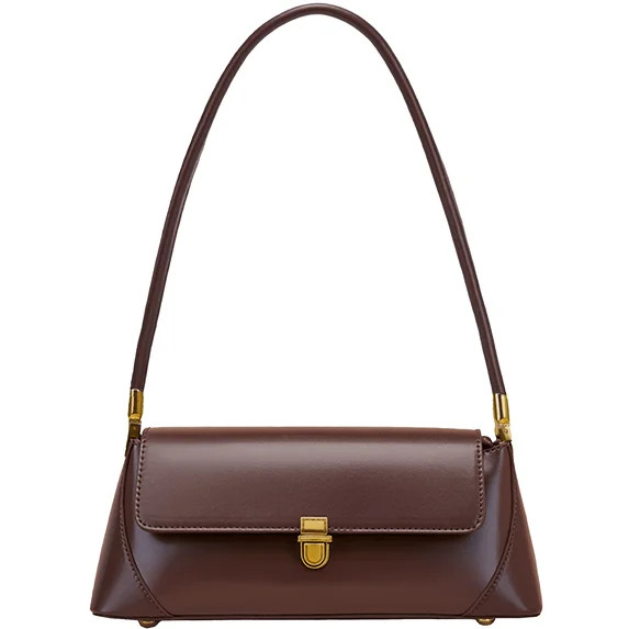 Farcauo Vintage Shoulder Bags Small Purses for Women Brown Pu Leather Tote Handbags y2k Shoulder ... | Walmart (US)