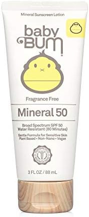 Baby Bum SPF 50 Sunscreen Lotion | Mineral UVA/UVB Face and Body Protection for Sensitive Skin | ... | Amazon (US)