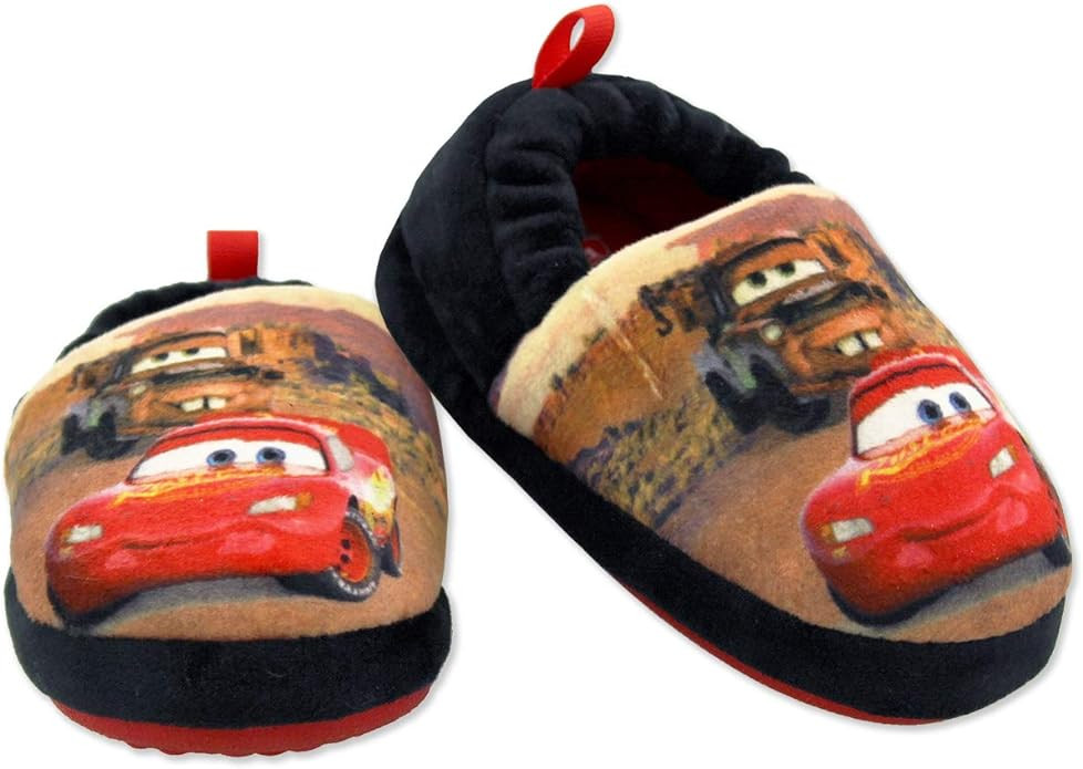 Disney Boys' Cars Lightning McQueen Plush Aline Slipper | Amazon (US)