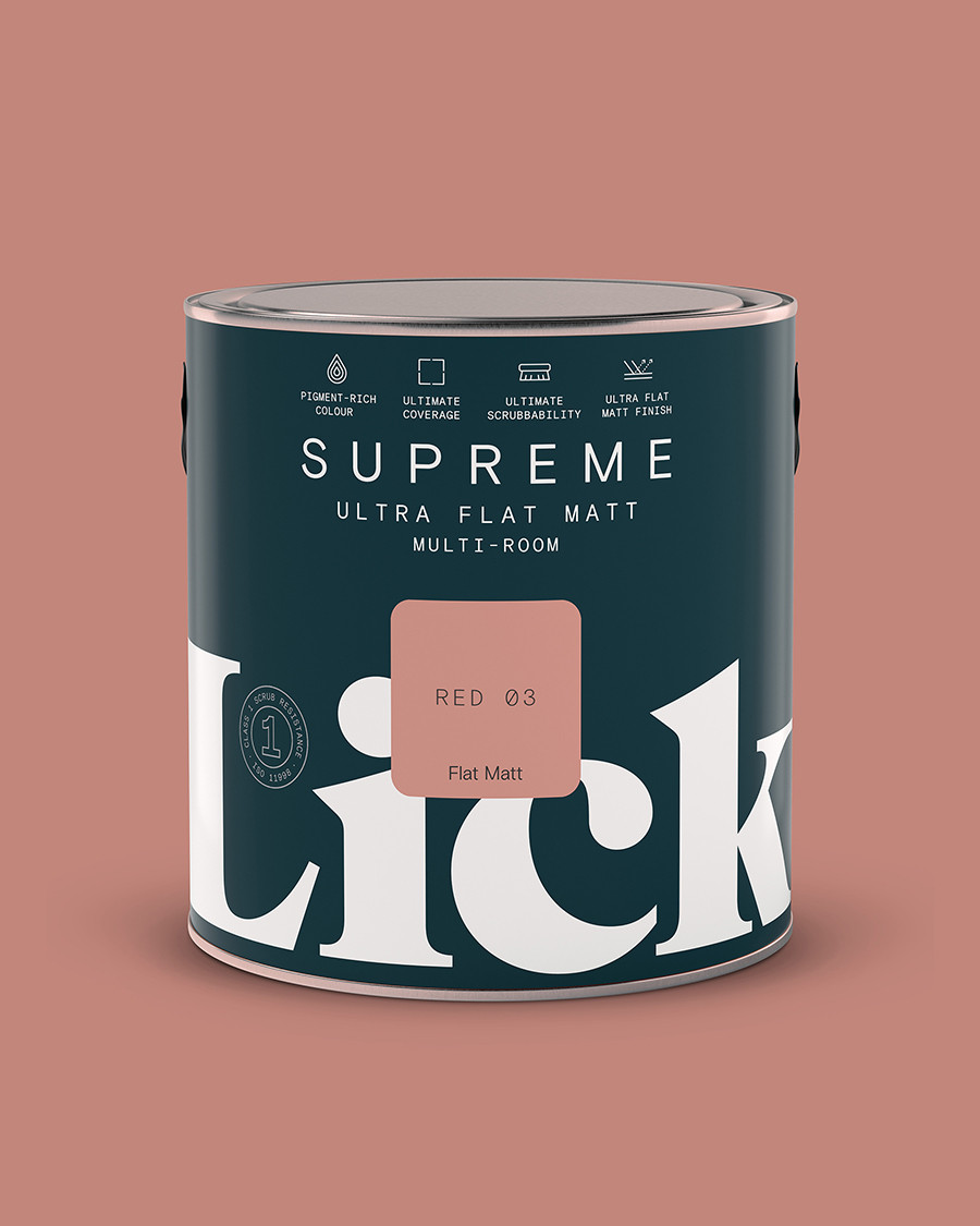 Red 03: Supreme – Ultra Flat Matt Paint | Lick