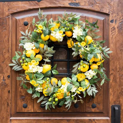 Lemon/Floral Foam Wreath | Wayfair North America