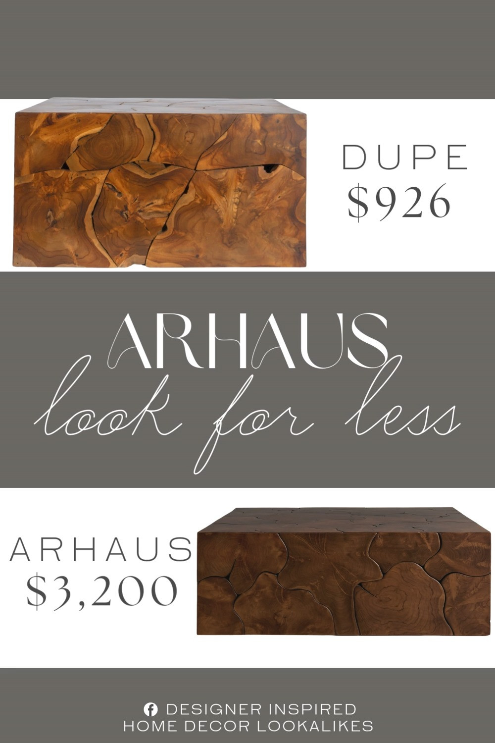 Inspired by Arhaus Square Coffee Table. Teak Wood Coffee Table. Rustic Square Coffee Table. Modern Wood Center Table. Contemporary Living Room Coffee Table. Natural Wood Accent Table. Solid Wood Square Coffee Table. Modern Rustic Coffee Table. 

Home more affordable option find copy cat similar look for less budget friendly affordable cheap cheaper beautiful pretty. Clearance sale coupon code discount code promo code luxury lookalike look a like Inspo inspiration inspired by idea ideas Love like these? I share multiple every day in my FB group.
#arhausinspired #coffeetable #centertable #livingroomtable #livingroominspo #woodfurniture #furniturefinds #teakwoodfurniture #moderntable 

 

#LTKHome