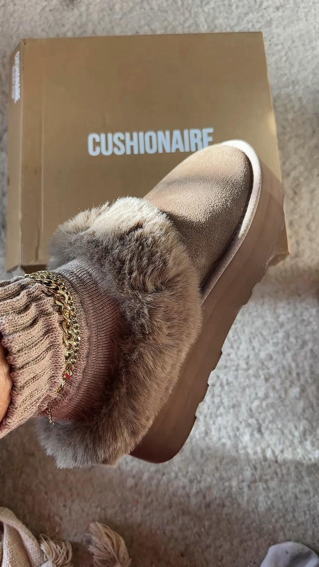 The cushionaire husky slippers are genuine suede and are super cute  slippers! ♥️💕 Great gift idea and true to size. 

#LTKGiftGuide #LTKFindsUnder50