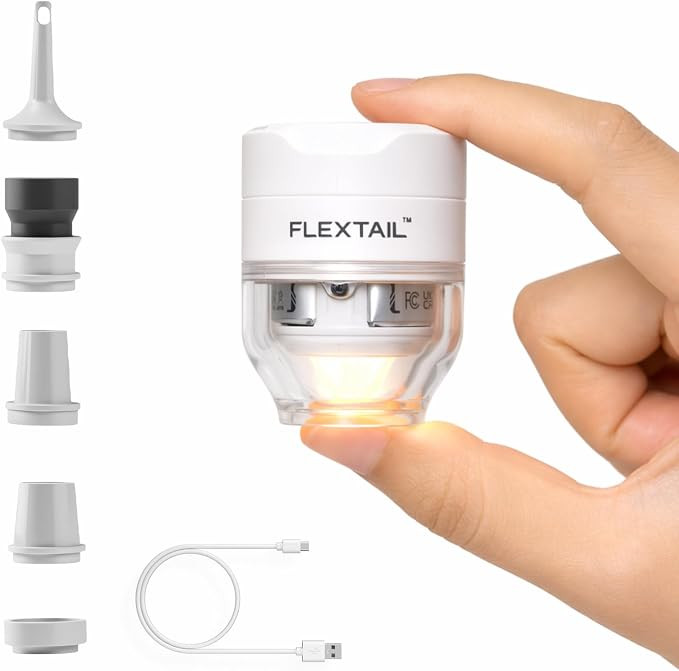 FLEXTAILGEAR Tiny Pump 3X Portable Air Pump for Inflatables, Advanced Low Noise Design, Air Mattr... | Amazon (US)