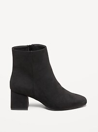 Faux Suede Square Toe Boots | Old Navy (US)
