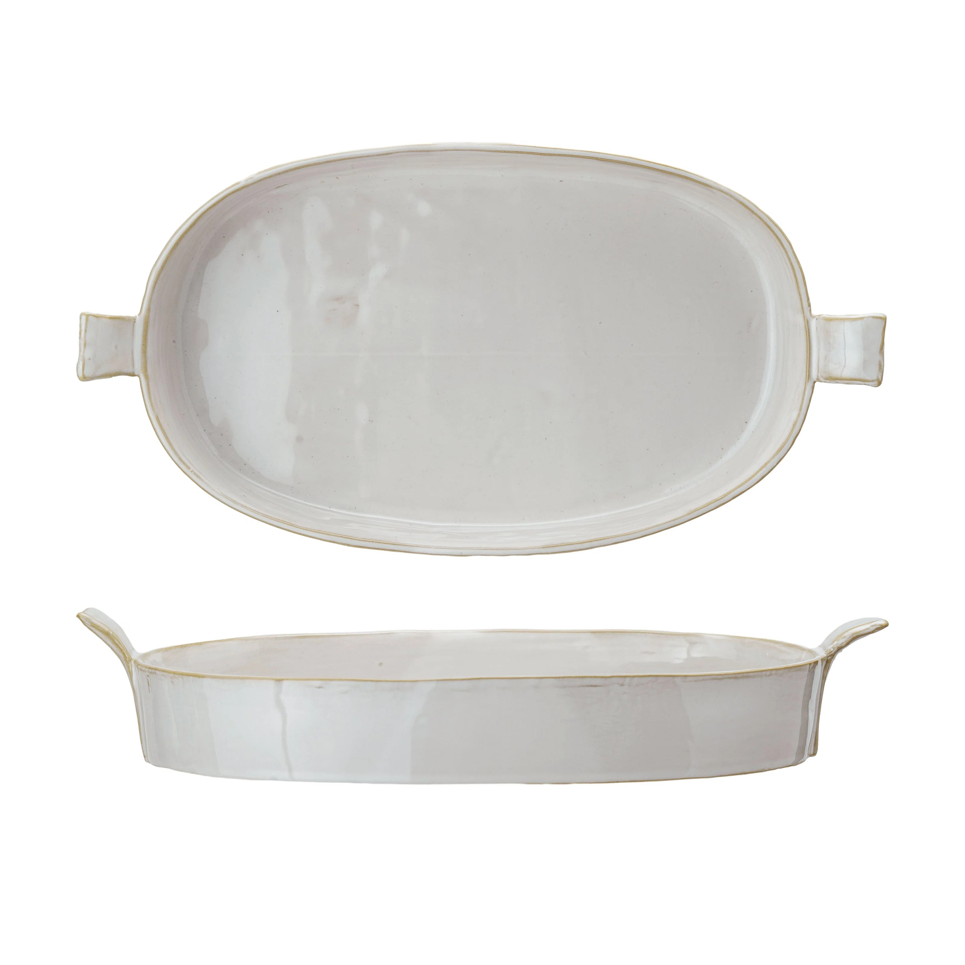 Classic Elegance Stoneware Baker With Handles | Wayfair North America