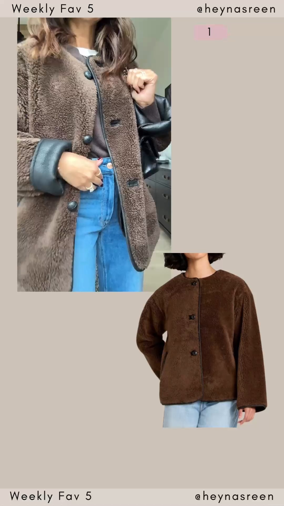 Fav 5 #1:
Target jacket back in stock in some sizes, I’m wearing my true size XS 