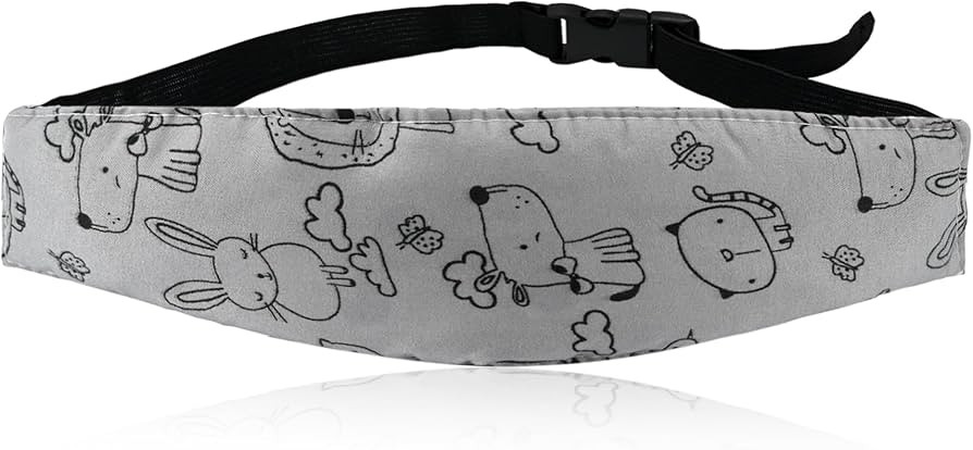Luckyiren Car Seat Head Support Strap for Toddler, Cartoon Dog Print | Amazon (US)