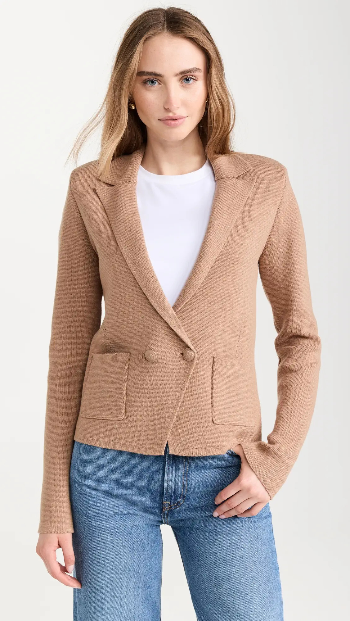 L'AGENCE Sofia Knit Blazer | Shopbop | Shopbop