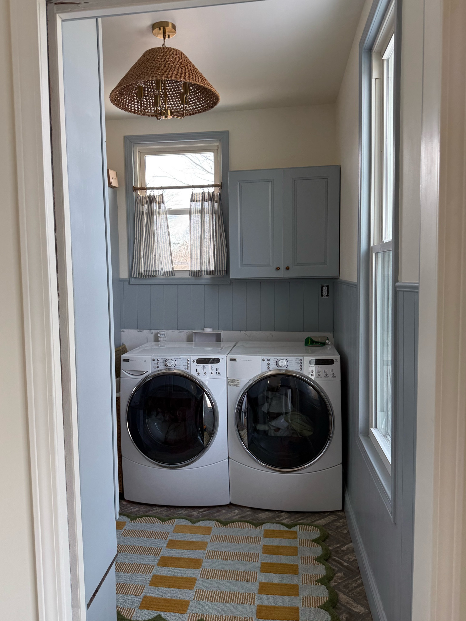 Mudroom/laundry room in the works. It's been a long process and still not done! But loving it so far!! 

#LTKSaleAlert #LTKFamily #LTKHome
