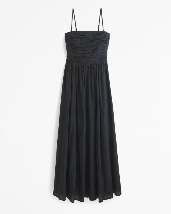 Women's The A&F Emerson Lace-Up Back Maxi Dress | Women's Clearance | Abercrombie.com | Abercrombie & Fitch (US)