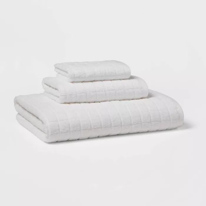 Target/Home/Bath/Bath Towels‎Grid Texture Bath Towel - Room Essentials™Shop this collectionSh... | Target