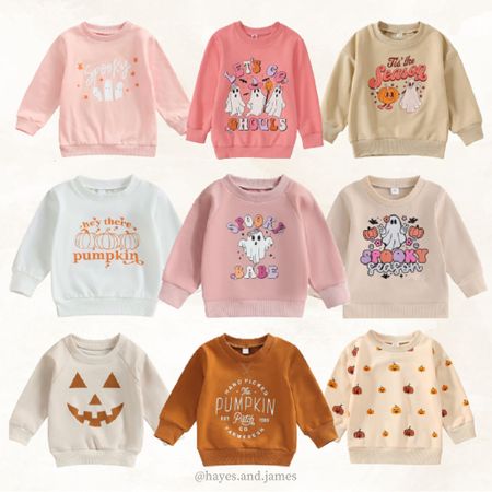 Halloween toddler sweatshirts 

#LTKSeasonal #LTKunder50 #LTKkids