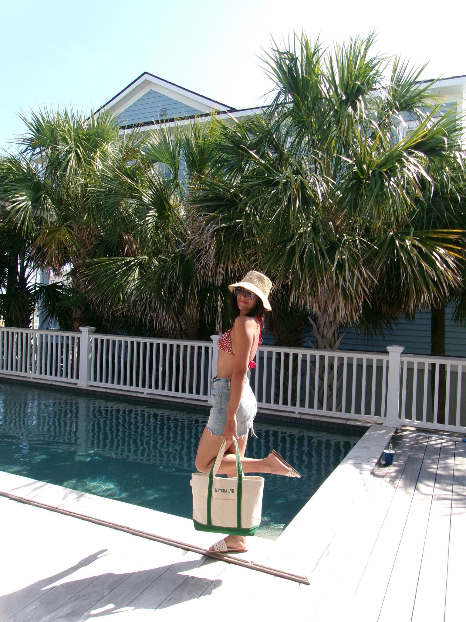 Pool Day OOTD🍓👙✨