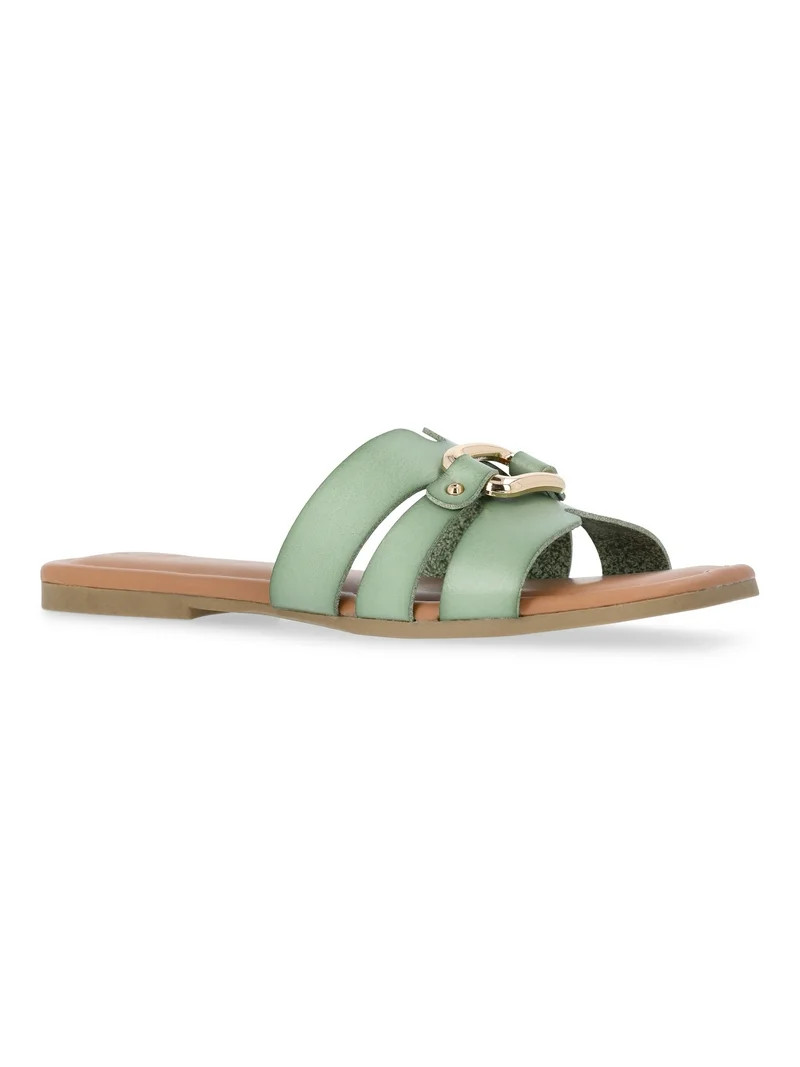 Time and Tru Women's Hardware Slide Sandals | Walmart (US)