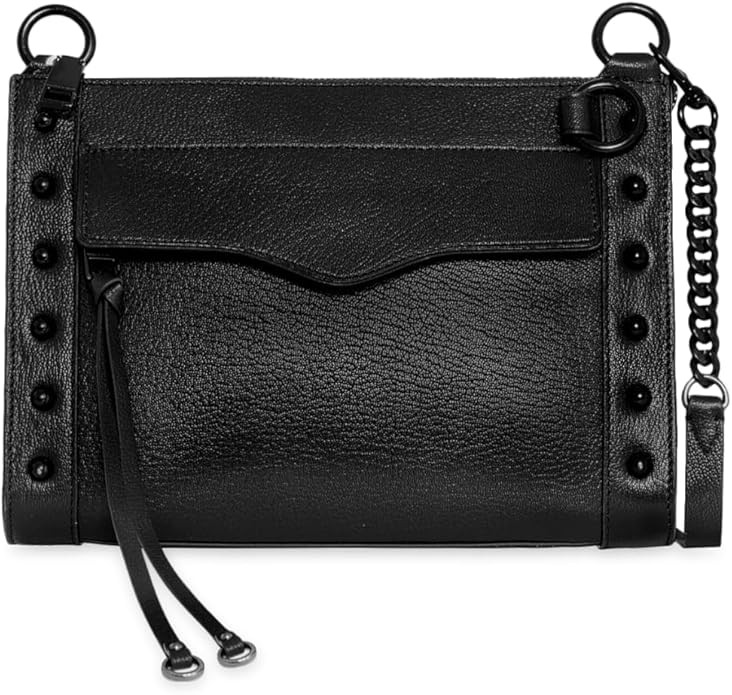 REBECCA MINKOFF MAB Crossbody with Studs, Black Shellac Hardware | Amazon (US)