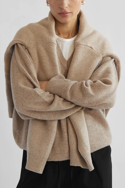 Wool V Neck Sweater | Almina Concept