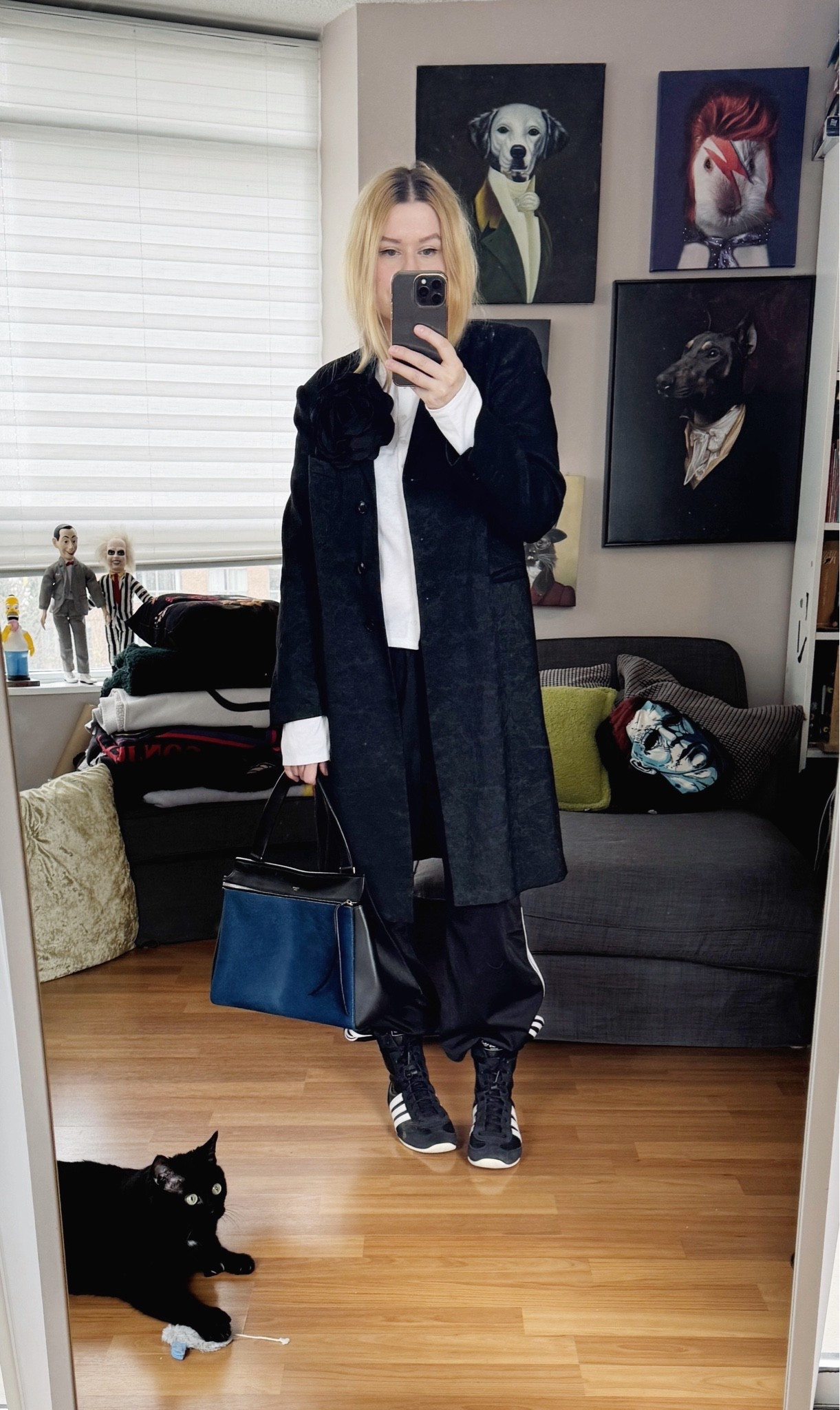 Jacket, track pants, bag, and brooch are are all preloved/vintage.

#LTKcanada #LTKstyletip
