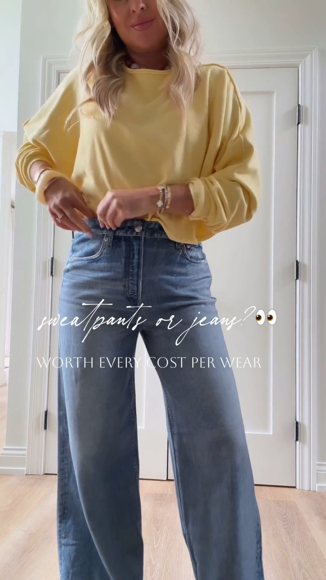 Rag & Bone knit denim 🤍!Not all styles are the same—this is the only fit I love
So soft, looks like real denim, worth every cost per wear!! Wearing true to size
Matching jacket is a must🔥✔️

#LTKootd #LTKgrwm