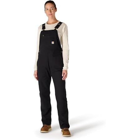 Carhartt Women's Flame Resistant Rugged Flex Loose Fit Duck Bib Overall | Amazon (US)